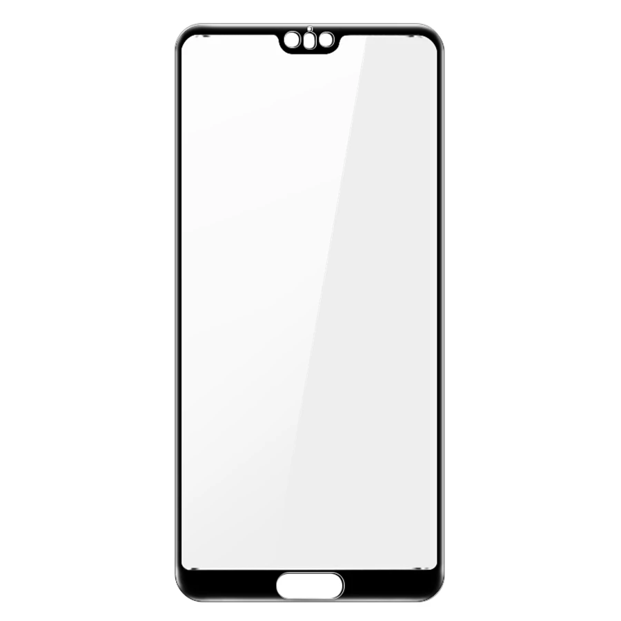 Imak полное покрытие закаленное стекло для huawei P20/P20 Pro стекло Премиум полный экран протектор Защитная пленка безопасные чехлы - Цвет: black