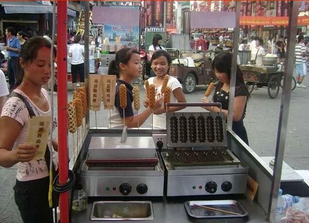 6 сетки хрустящей кукурузы типа хот-дог машина/хот-дог производитель/220 В