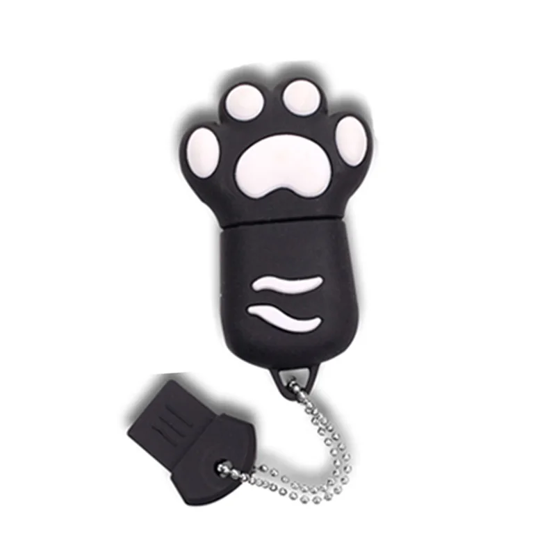 Горячая Распродажа милый кот когти USB флеш накопитель 4 ГБ 8 16 32 64 флешка