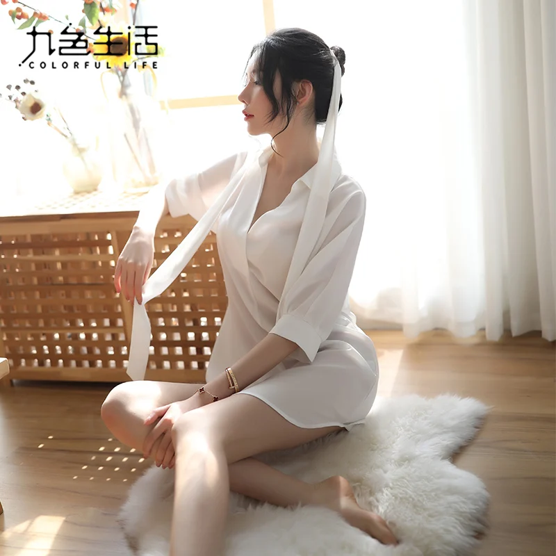 Женская Сексуальная рубашка в стиле бойфренда эротические топы из 100% полиэстера