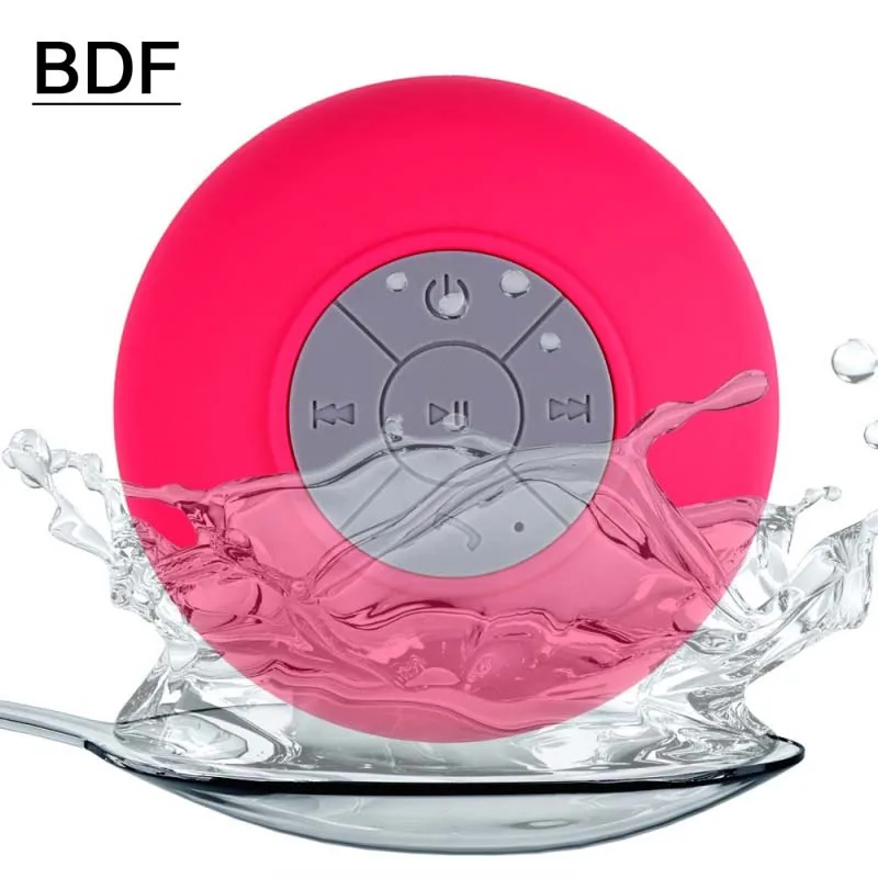 Bdf Mini Bluetooth Портативный Колонки сабвуфер душ Автомобильная Водонепроницаемый