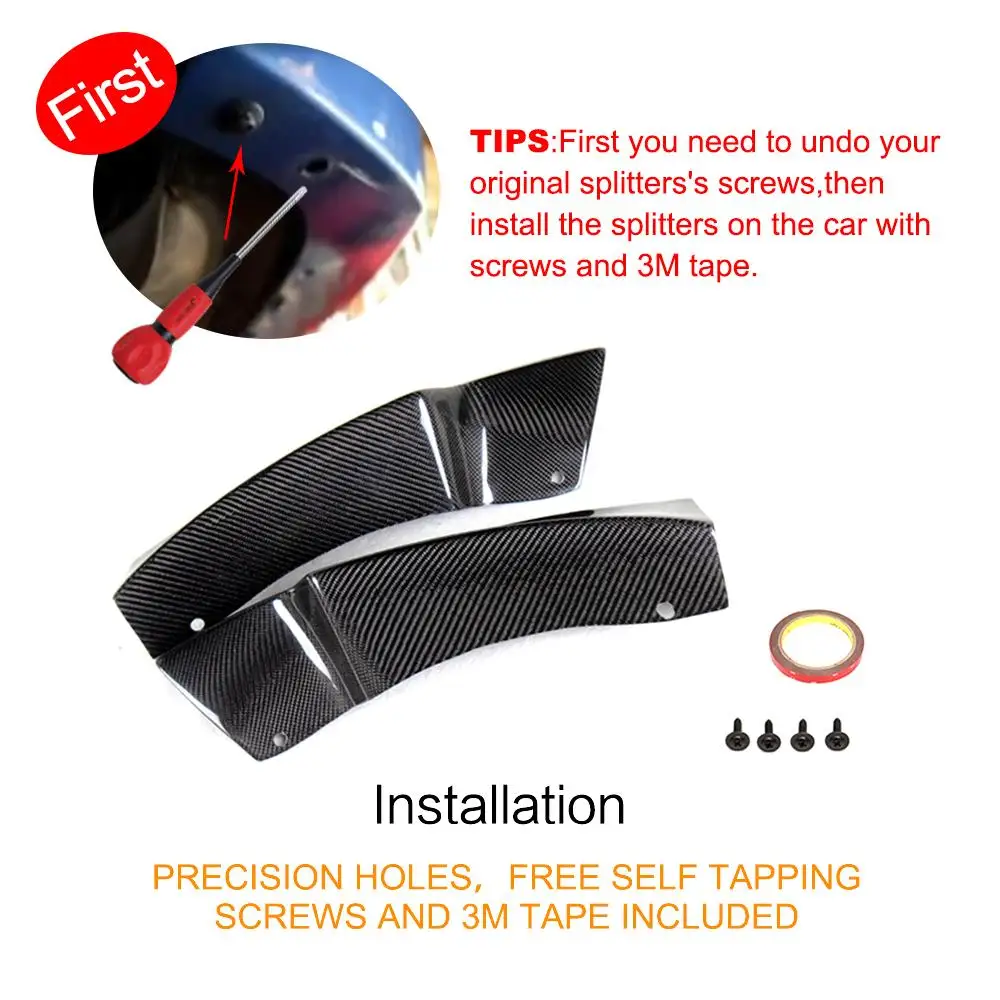 Углеродное волокно переднего бампера Splitter фартук закрылки для BMW 3 серии F30 320i 325i