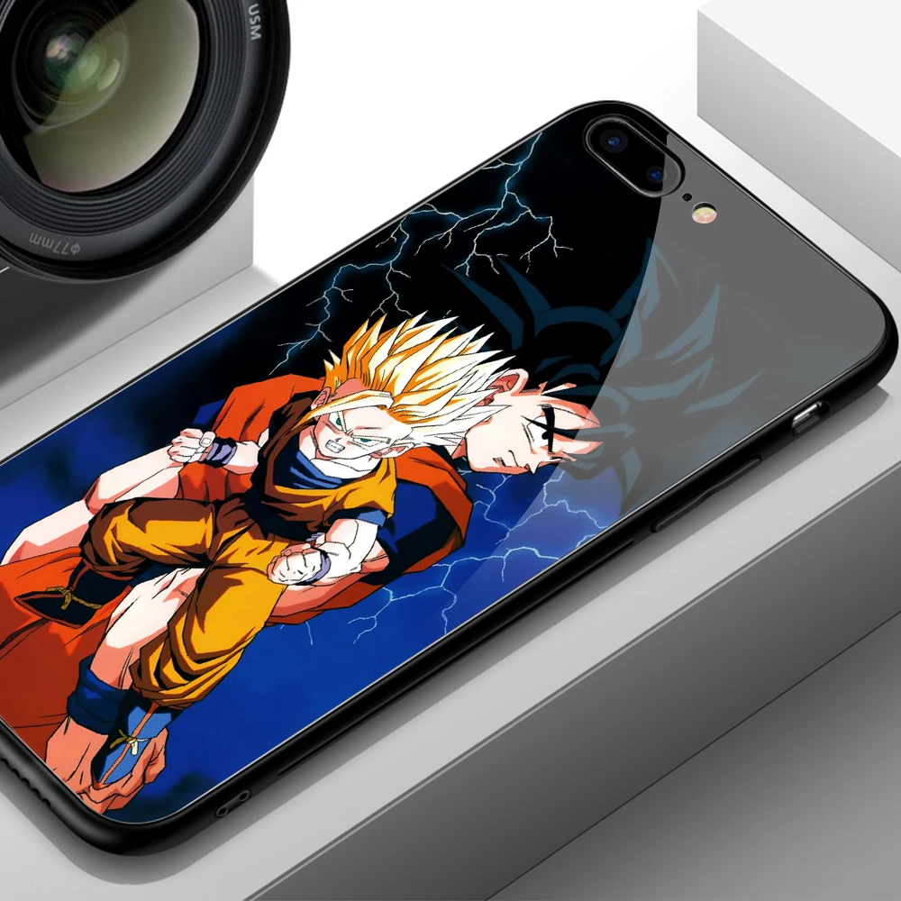 FinderCase для iPhone X закаленное стекло Dragon Ball z чехол для iPhone 6 6S 7 8 plus X XR XS MAX 11 pro max