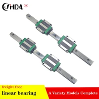 freight free 2pcs linear guide 4pcs the flange linear sliders hgh15 hgw15ca or hgw15ha standard cnc parts