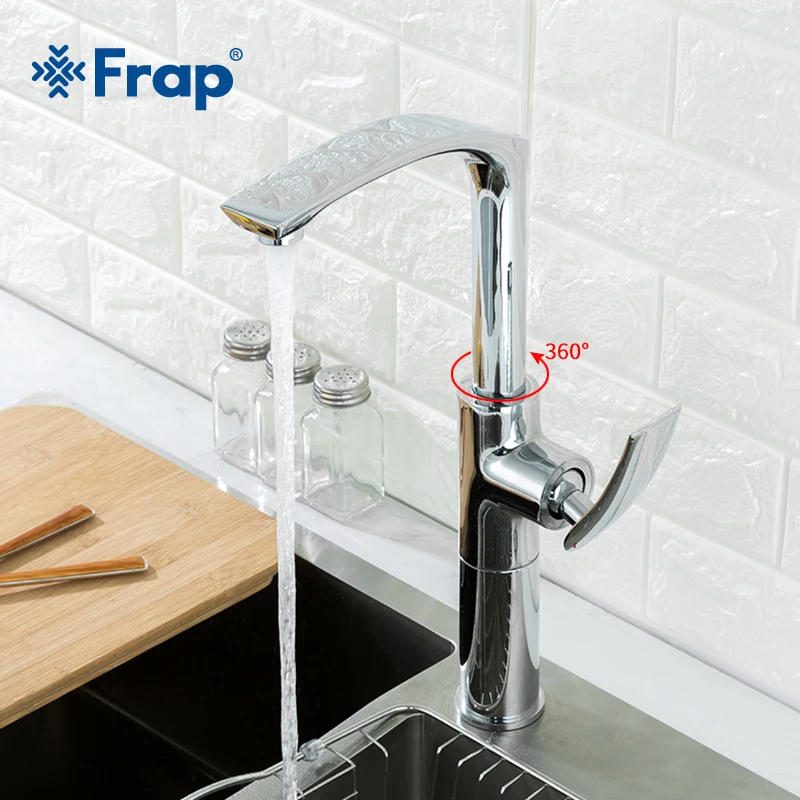 Смеситель для раковины Frap Y40068 смеситель кухни с одной ручкой и высоким хромом