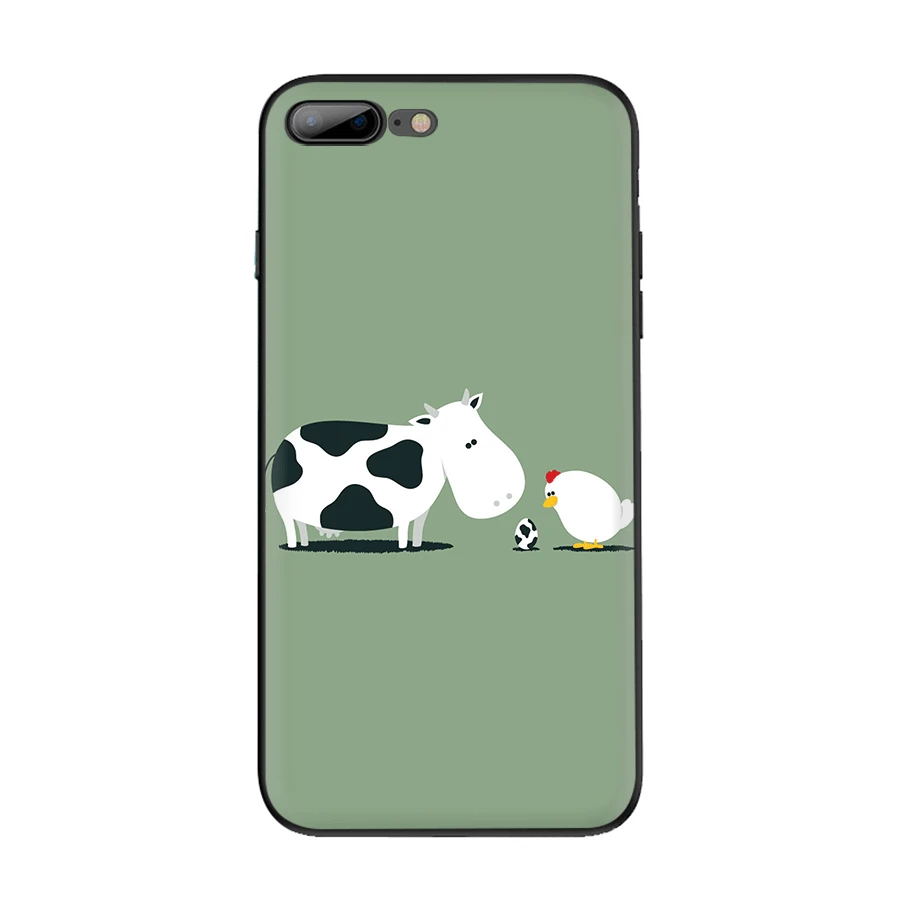 Mobile Phone Case TPU for iPhone 7 8 6 6S Plus 11 Pro X XS Max 5 5S SE XR Aninal Hippo Cow Shell Casing | Мобильные телефоны и