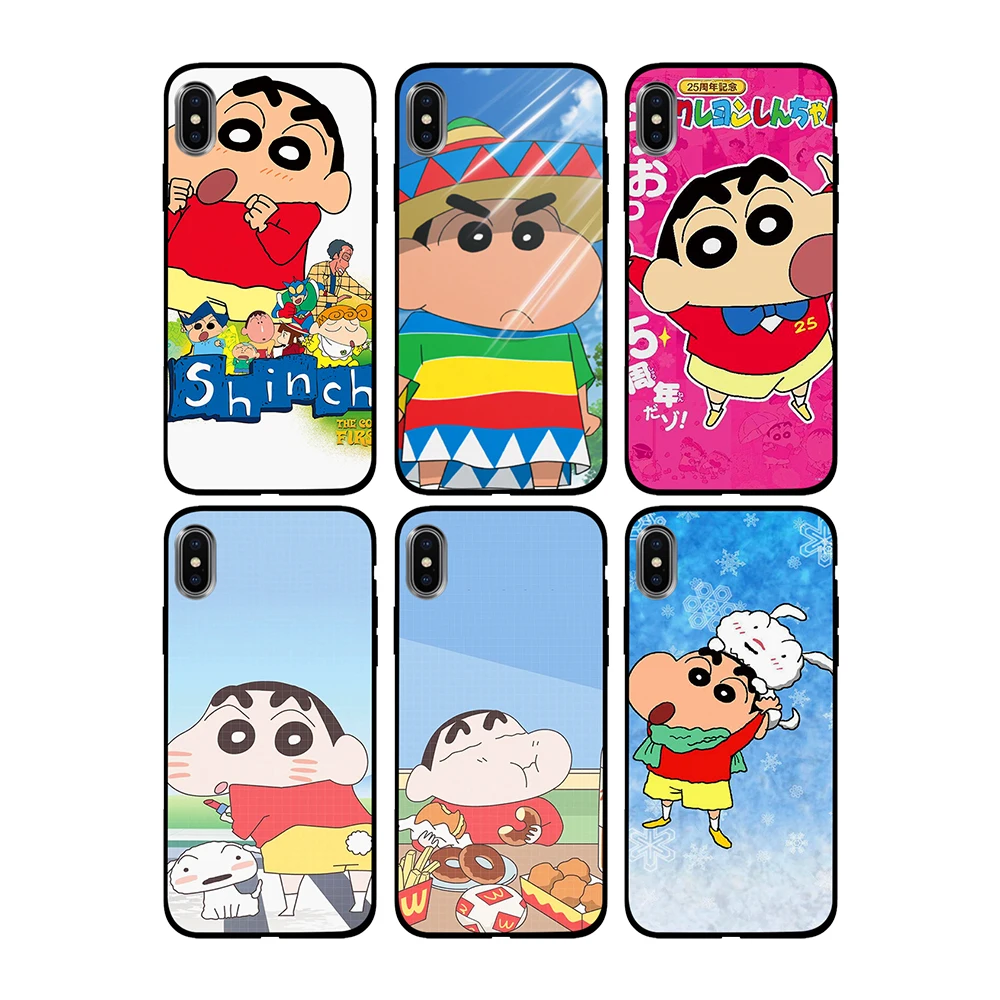 Аниме Crayon Shin Мягкий ТПУ чехол для Apple iPhone 6 6S 7 8 Plus 5 5S SE X XS MAX XR силиконовые чехлы |