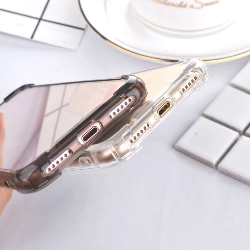 Полный корпус Ударопрочный Мягкий Прозрачный чехол для iphone XS MAX XsMax XR X 6 6s 7 8 Plus
