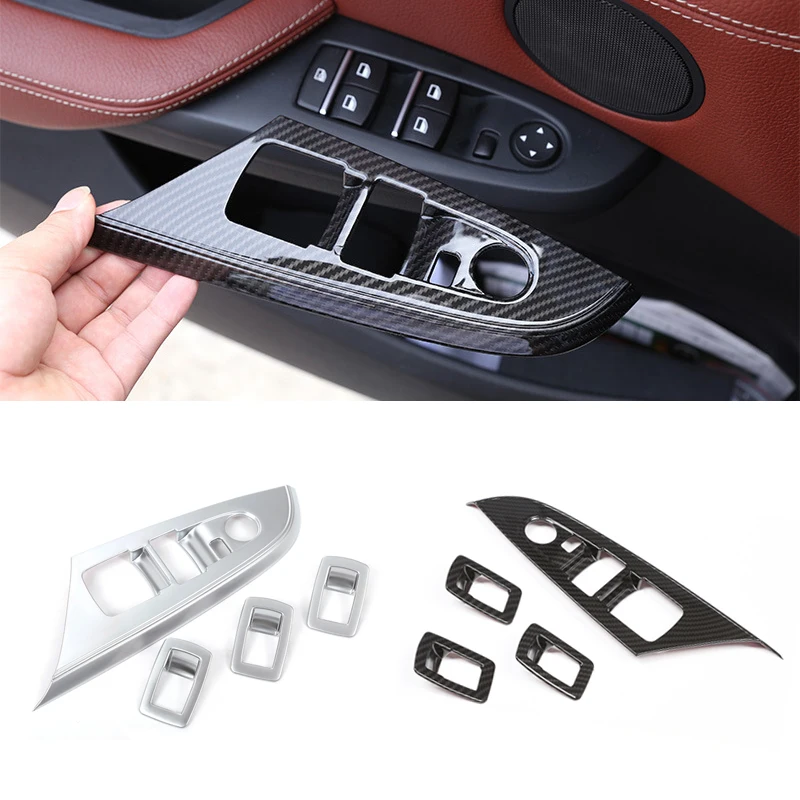 Для BMW X3 F25 X4 F26 2013 2014 2015 2016 2017 текстура углеродного волокна/Серебряный
