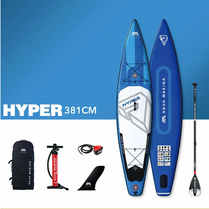 АКВА МАРИНА HYPER доска для серфинга SUP Surfbaord Stand Up Paddle надувная весло 381*81*15 см