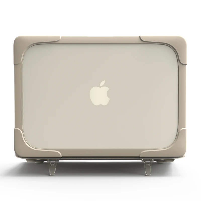 GOOYIYO чехол для ноутбука Macbook Air 13 &quotЖесткий Пластик Серый ТПУ и матовый ПК стояка