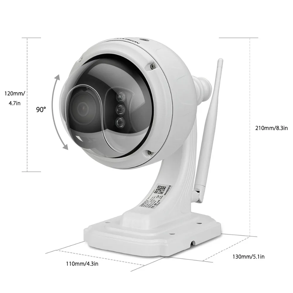 FLOUREON 1.3MP 960P Wifi Беспроводная CCTV ip камера для безопасности на открытом воздухе IP66