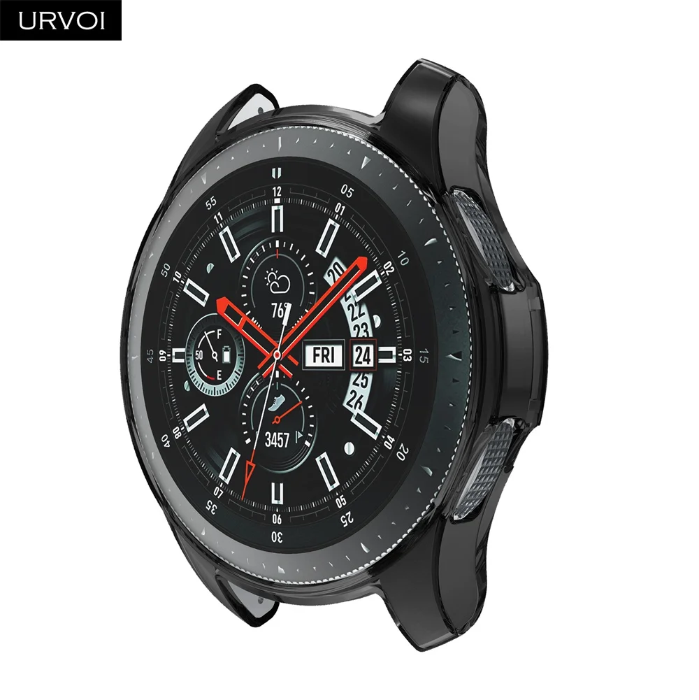 Чехол URVOI для Galaxy watch Active/42 мм/46 мм ТПУ протектор цветная рамка тонкий чехол