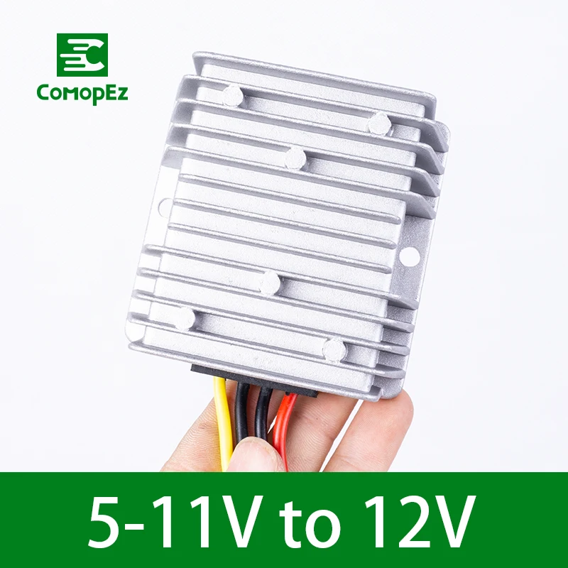 Преобразователь Напряжения DC/DC 5 V 11 Шаг до 12V 5A10A водонепроницаемый