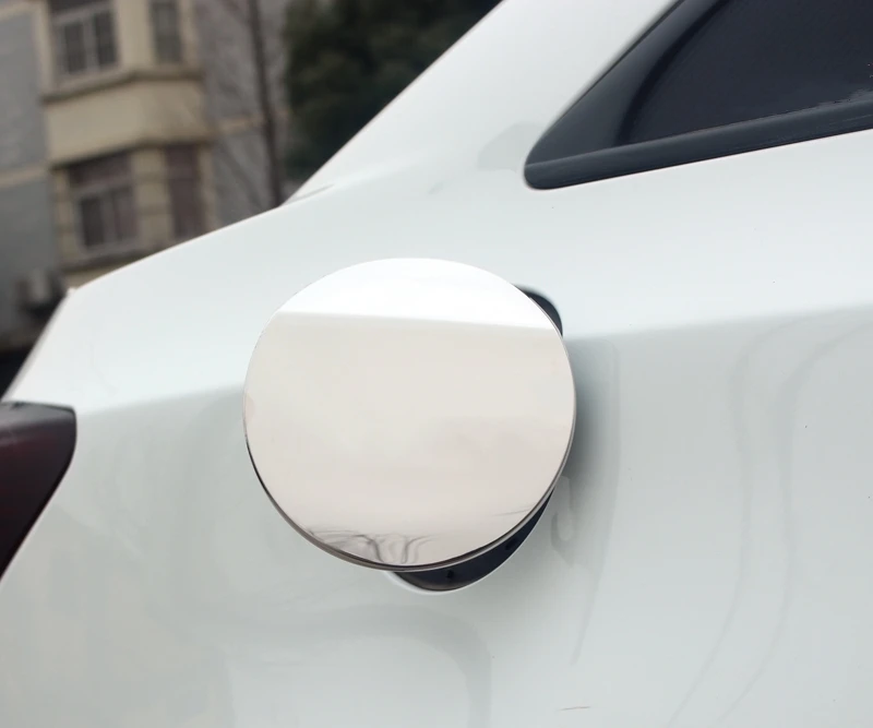 Silver Для Chevrolet Cruze 2009- ABS новейшая крышка топливного бака крышка бензобака наполнитель металлический ABS наружное украшение авто аксессуары - Цвет: Silver