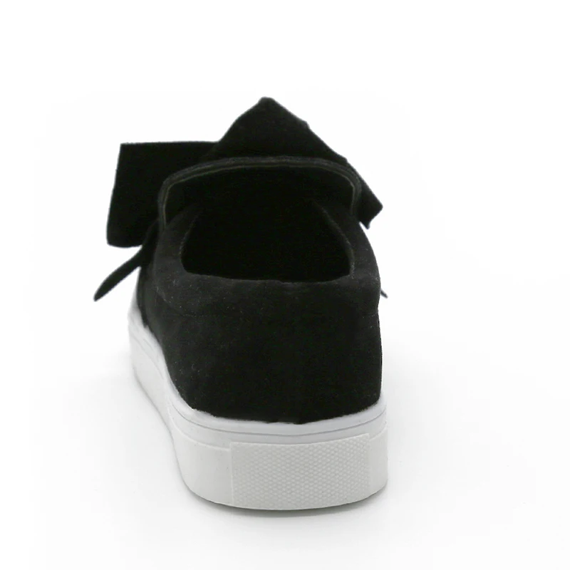 Женские лоферы на платформе размера плюс замшевая обувь плоском ходу без