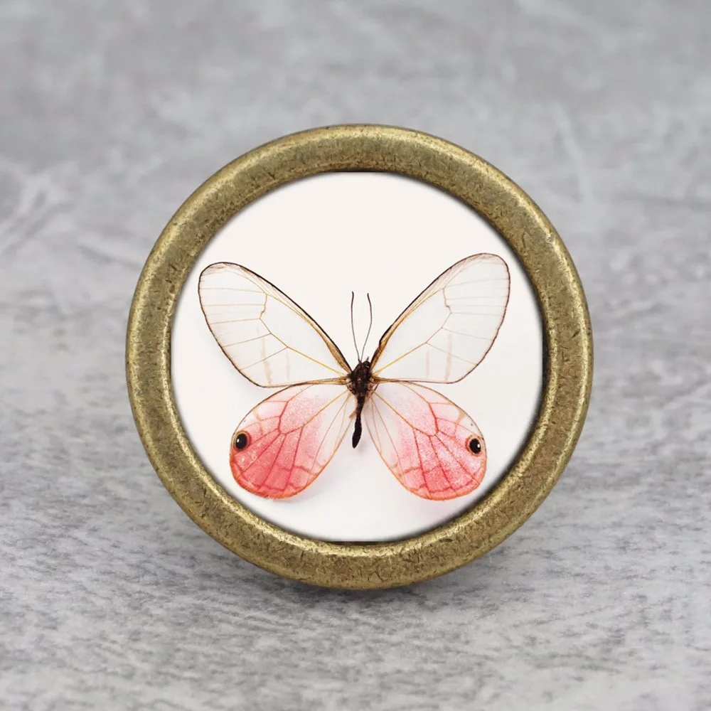 Рукоятки для ящиков в винтажном стиле 3 вида|butterfly knobs|cabinet knobsdresser knobs |