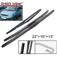 ericks wiper front rear wiper blades set for fiat panda 169 2003 2012 windshield windscreen 221613