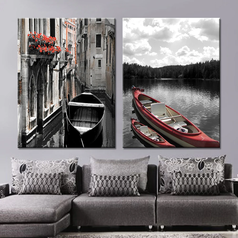 Прямая поставка современное настенное искусство холст пейзаж плакат