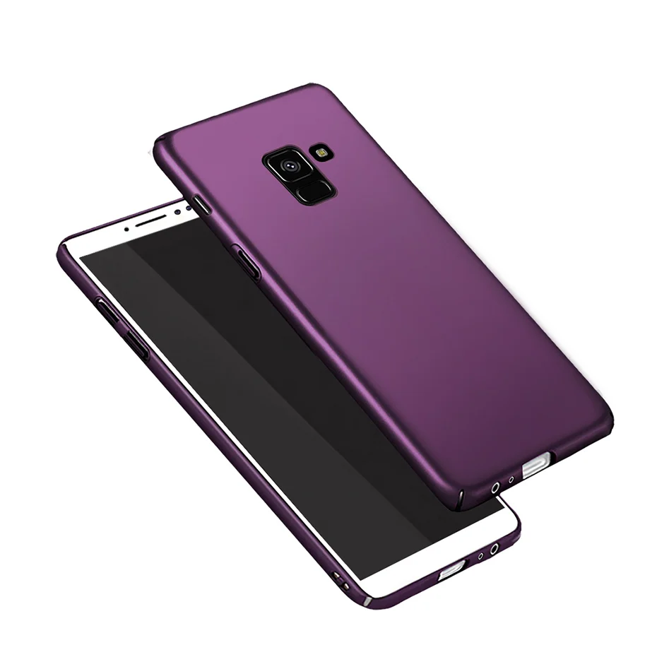 Ультратонкий Жесткий чехол из поликарбоната для Samsung Galaxy A8 2018 Матовые чехлы