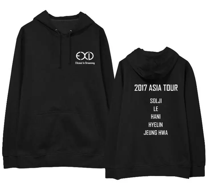 Флисовая Толстовка Exid тонкая толстовка с капюшоном для любителей kpop унисекс|me