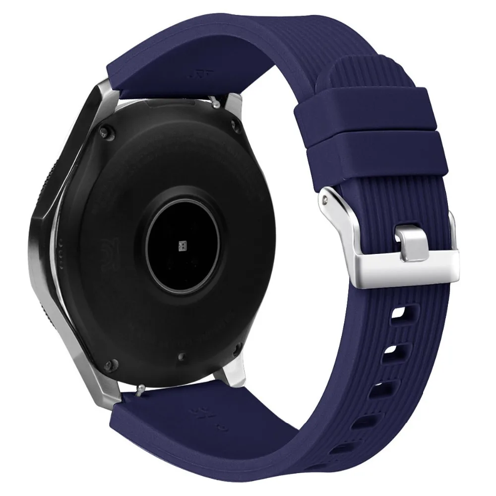 22 мм силиконовый ремешок для Samsung Galaxy Watch 46 версия SM-R800 полосатый резиновый