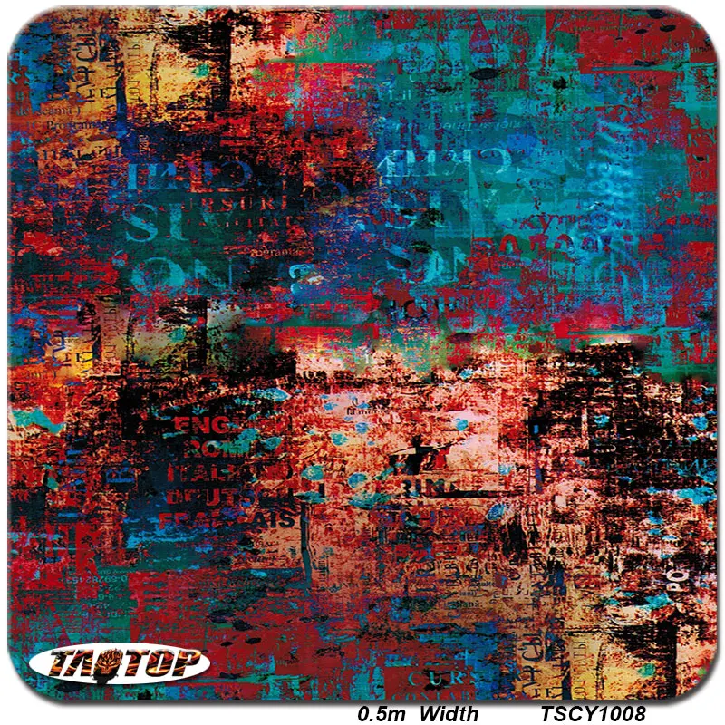 

iTAATOP TSCY1008 0.5m*2m Hydrographic Printed Film Water Transfer Printing Film Hydrographic Film