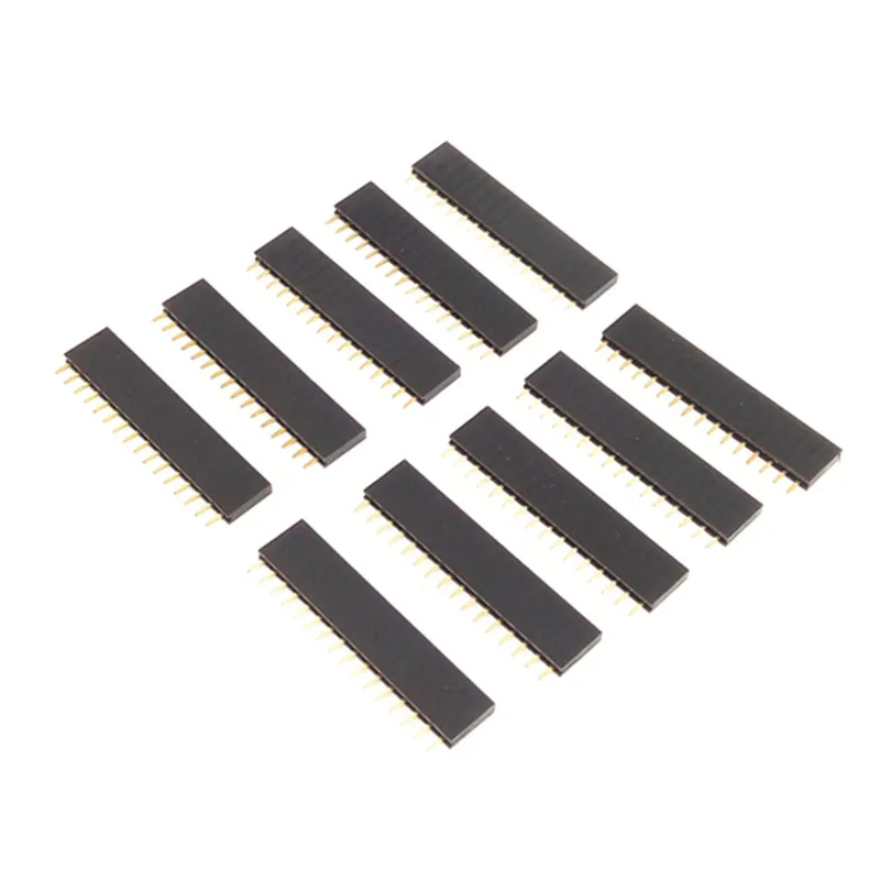 20 шт./лот 16 pin одиночное женское сиденье 2 54 мм расстояние 1*16P прямое основание иглы