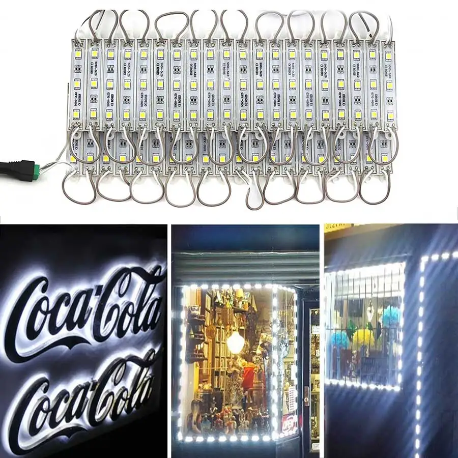 Светодиодный модуль светильник SMD 5050 3 светодиодный DC12V Водонепроницаемый окна