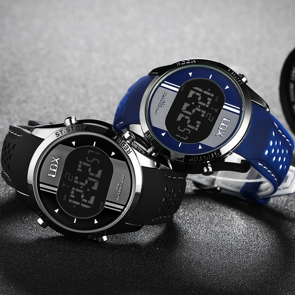 LOX цифровые часы для мужчин модные повседневные Лидирующий бренд Роскошные