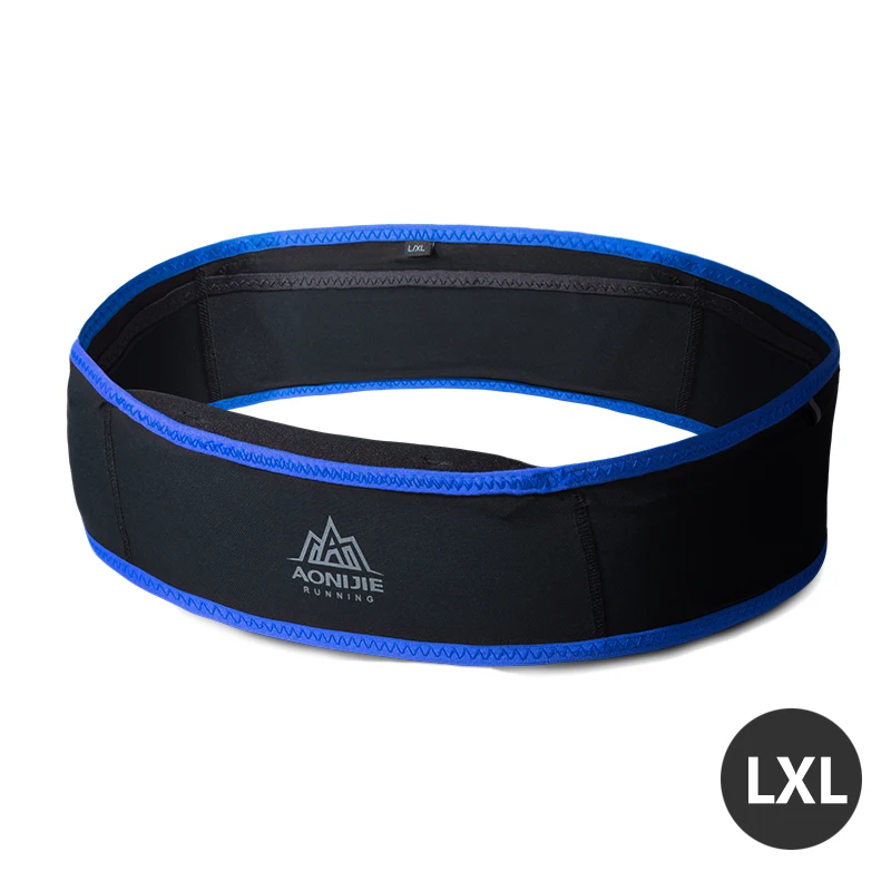 LXL Black Blue AONIJIE W938 тонкий беговой поясной ремень сумка для бега поясная сумка для путешествий деньги марафон тренажерный зал тренировки фитнес 6,9 В держатель мобильного телефона - Цвет: LXL Black Blue