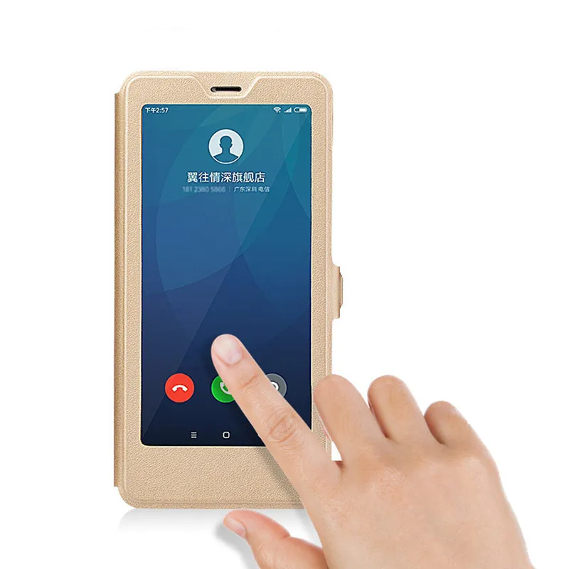 Умный флип-чехол из ПУ кожи роскошный чехол-подставка для Xiaomi Redmi Note 5 Магнитный