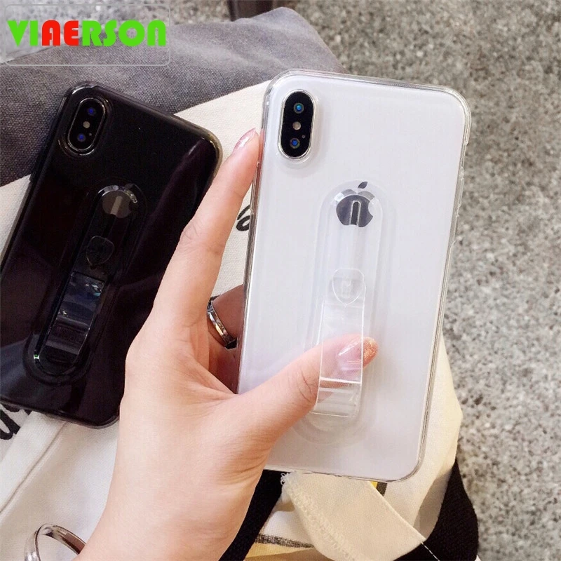 Силиконовый чехол для iphone 6 s S Plus XS Max XR с кольцом и подставкой 8 7 5s SE 5 X|Бамперы| |