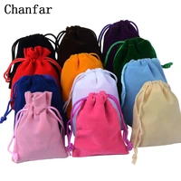 25pcslot 7x9cm jewelry packing velvet bags gift display packing storage wedding candy drawstring pouches wholesales