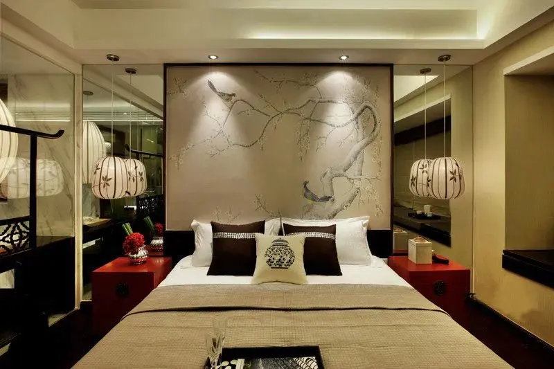 Классические элегантные шелковые обои с ручной росписью цветы птицами и