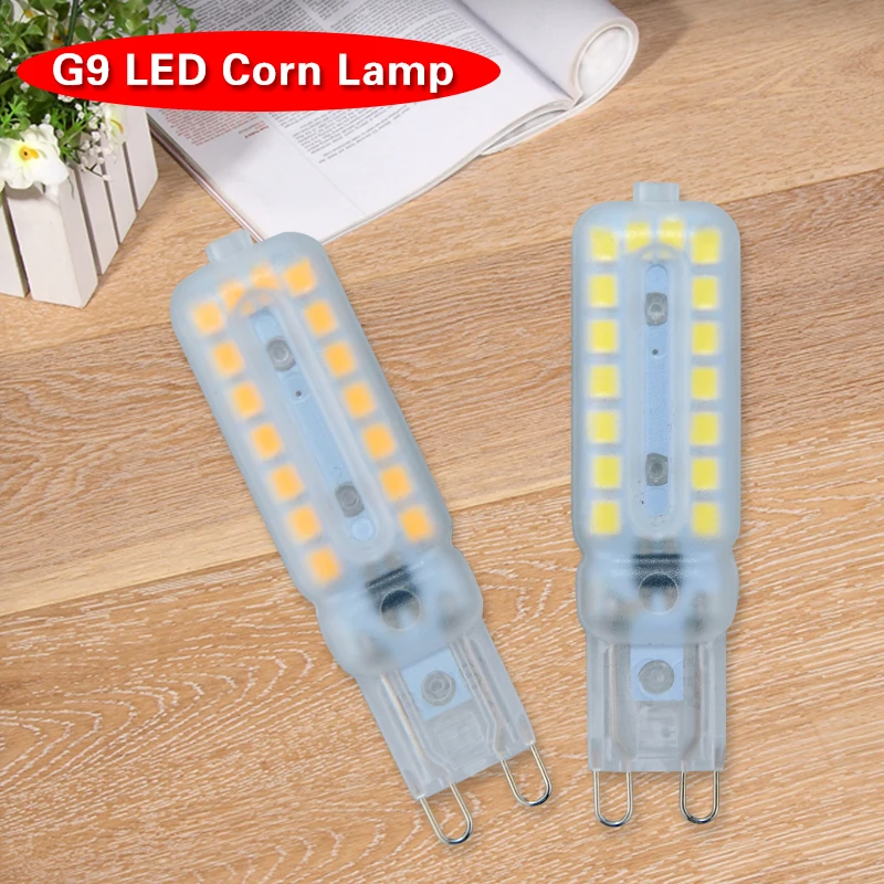 6 шт./лот G9 Светодиодная лампа с регулируемой яркостью 3 Вт 5 7 2835 SMD лампочка