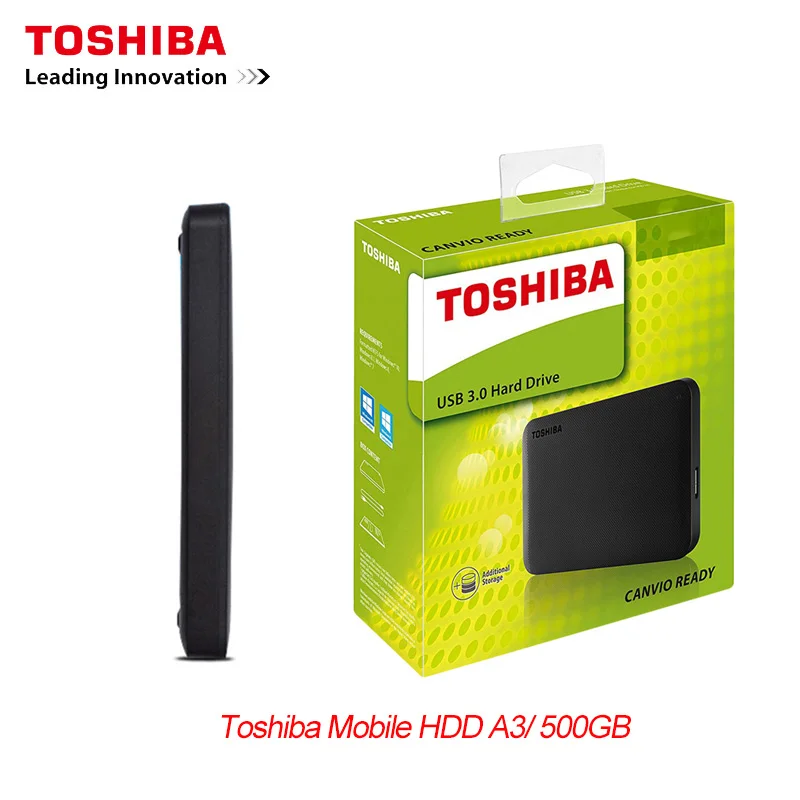 Новый внешний жесткий диск TOSHIBA 500 Гб портативный HD 2 5 дюйма 5400 об/мин USB 3 0