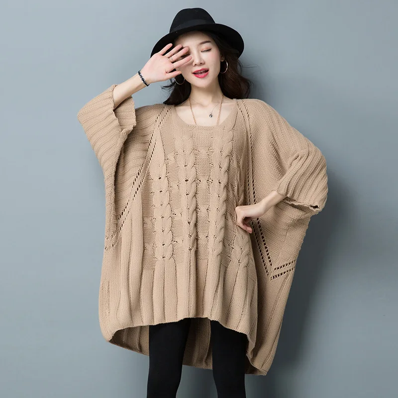 2018 Spring And Autumn New Round Neck Wool Ladies Pullover Loose Korean Large Size Women Long Sleeve Knitted Sweater D157 | Женская