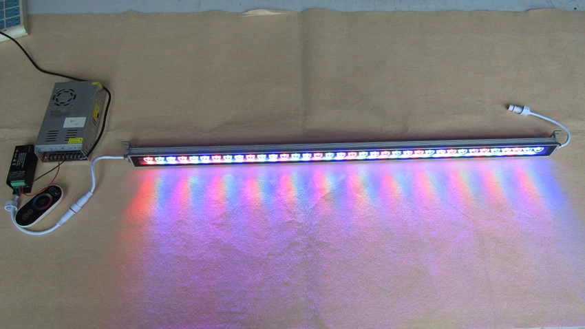 Теплый белый/rgb Шайба стены 36x1 Вт 24 В свет Открытый водонепроницаемый 1 м Алюминий напольный прожектор