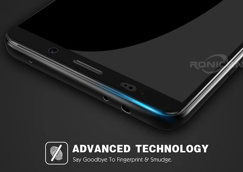 Защитное стекло Full Cover Screen Protector для Huawei Honor 6C Pro цветное противоударное закаленное V9 Play.