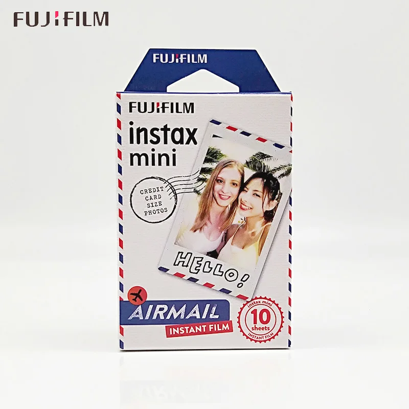airmail Пленка Fujifilm Instax Mini 9 10 листов fr FUJI Instant Photo camera Mini 9 7s 25 50s 70 90 SP-1 SP-2, Polariod 300 - Цвет: airmail