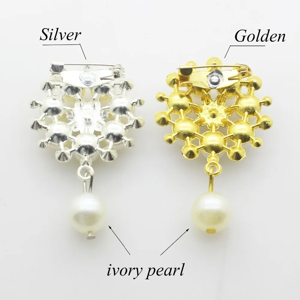 Женская Брошь В Виде Цветка LKERAN свадебная брошка с жемчугом цвета слоновой кости