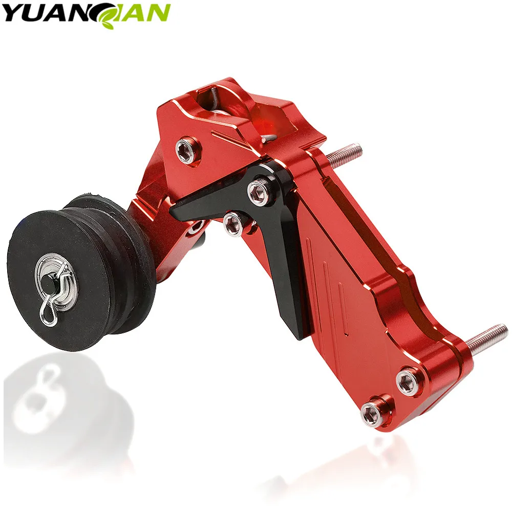 Красный Натяжитель цепи мотоцикла для ktm duke 125 200 390 690 smc 1290 rc honda kawasaki yamaha tmax 530 500 r25 - Цвет: Красный