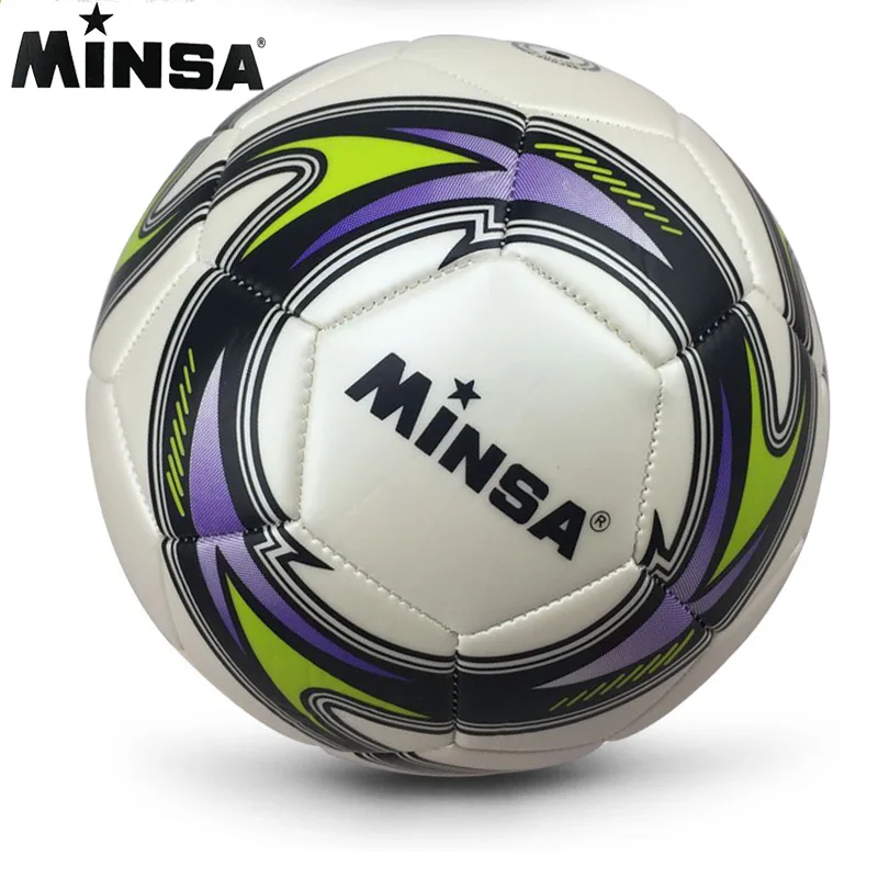 

New Brand 2019 MINSA Official Standard Soccer Ball Size 5 Training Futebol Football Ball futbol Match Voetbal Bal