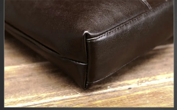 Мужской портфель из яловой кожи, сумка 14 дюймов, портфель для ноутбука, сумка через плечо, мужская деловая сумка, портфель