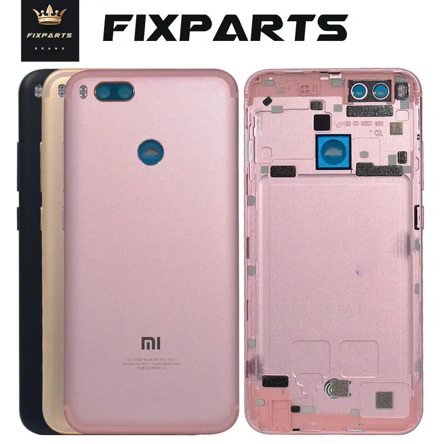 

For Xiaomi Mi A1 Battery Cover A1 Rear Door Back Housing Case For Xiaomi Mi 5X A1 Battery Cover With Power Volume Button Replace