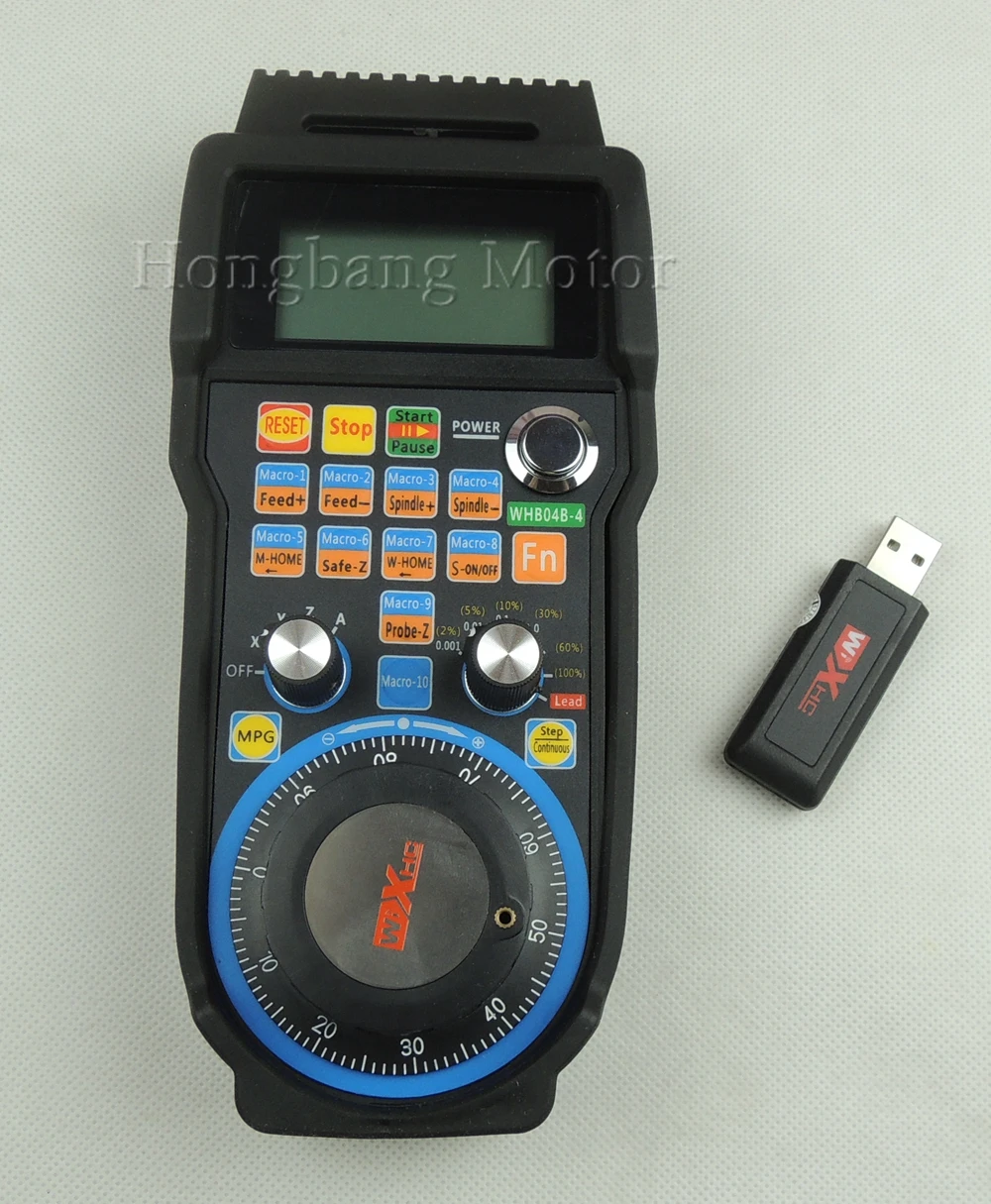 

XHC WHB04B-4 CNC remote control handwheel mach3 MPG USB wireless hand wheel for CNC 3 axis 4 axis controller milling machine