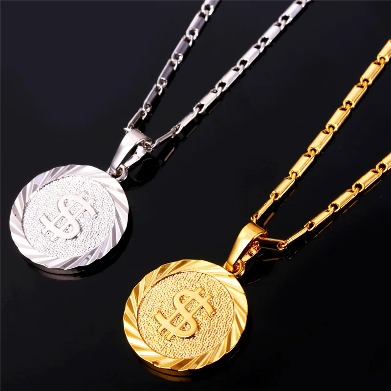 Цепочка с подвеской в виде монеты для мужчин и женщин|fashion necklace|necklace fashioncoin necklace |