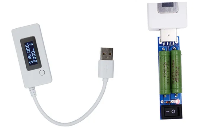 USB ЖК экран зарядное устройство Тестер портативный монитор банк питания батарея