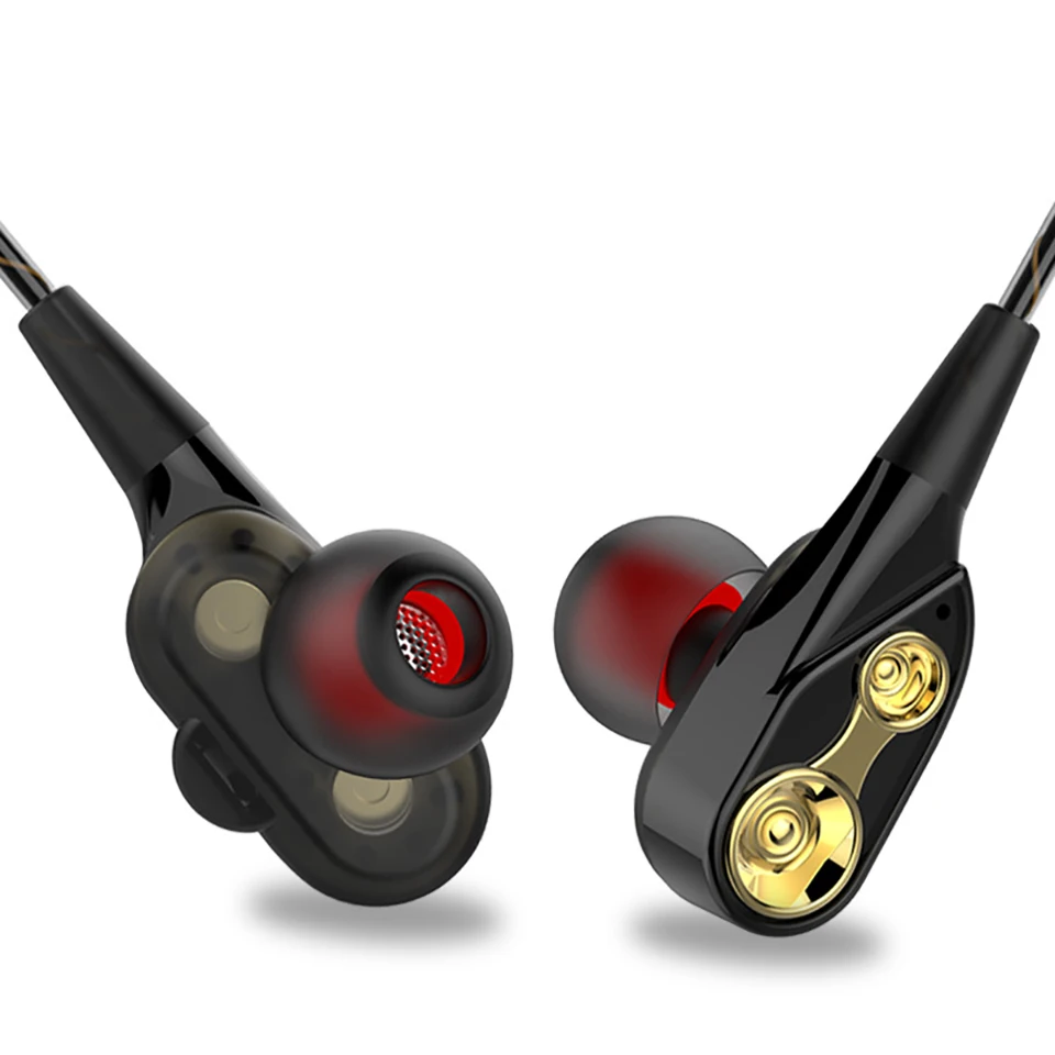 MoreBlue QZ41 HIFI DJ монитор стерео супер бас наушники двойной драйвер Спорт гарнитура